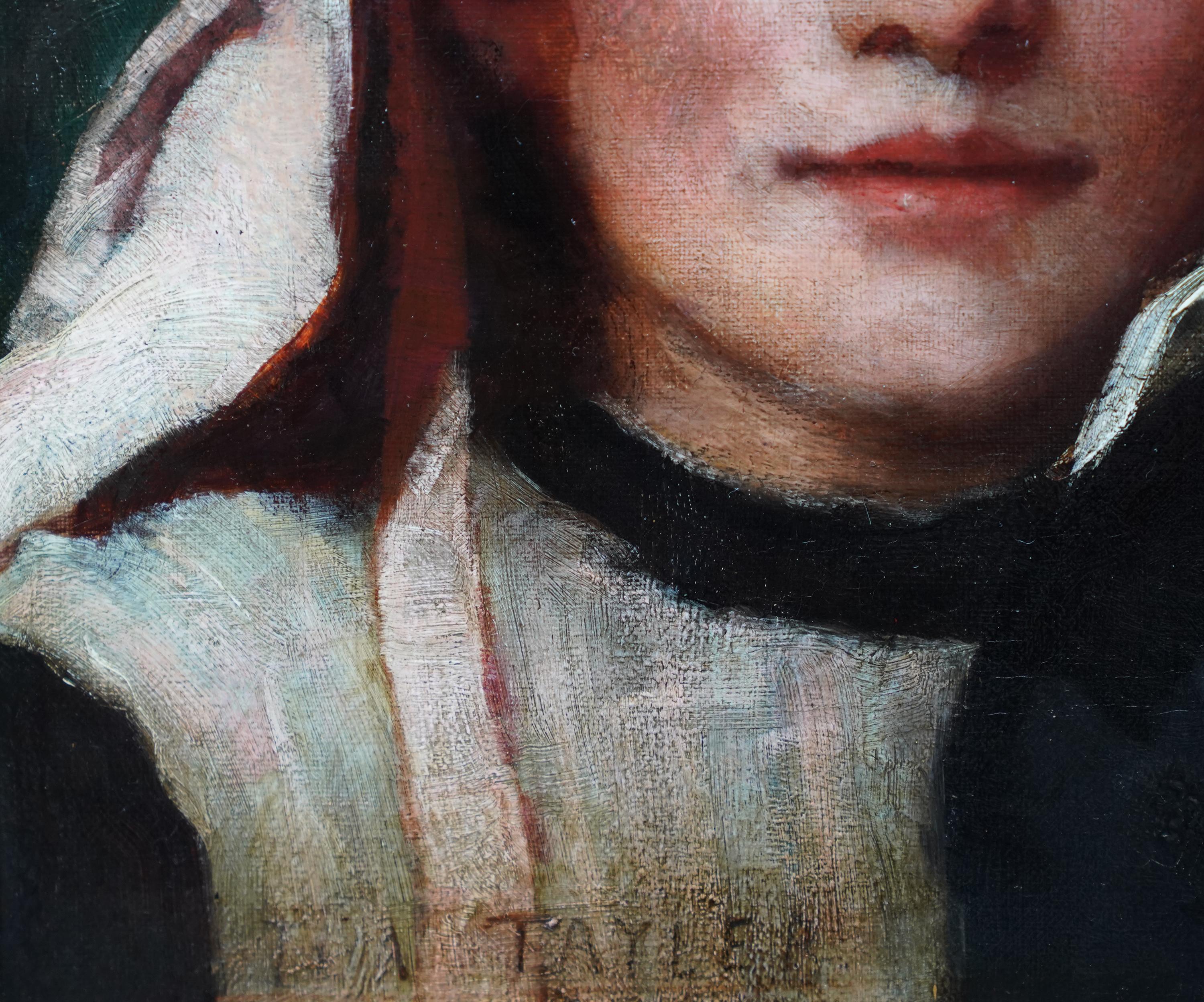 Portrait of Sisters - British Edwardian art Newlyn School portrait oil painting  For Sale 5