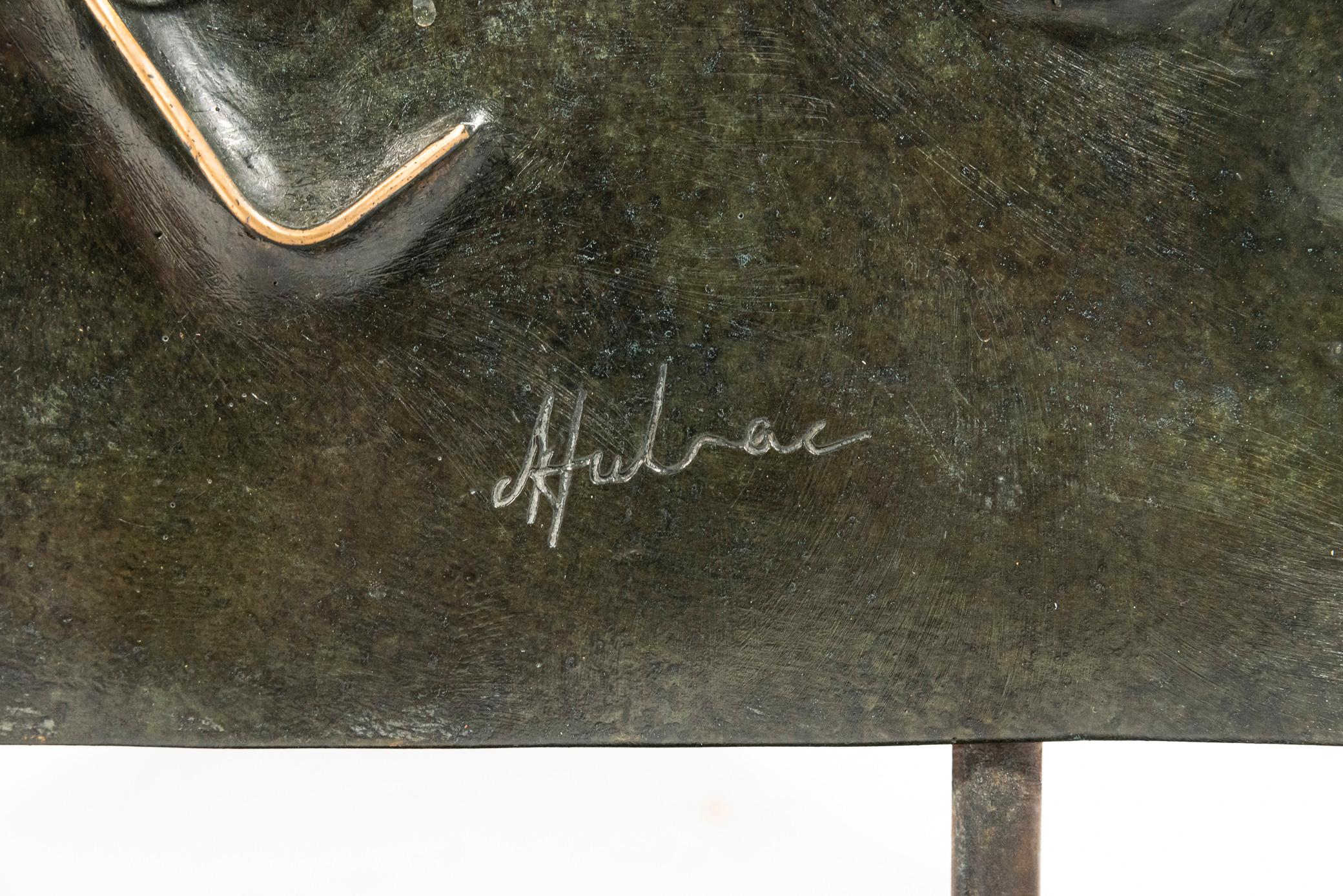 Mid-Century Modern Albert Chubac, Sculpture, Bronze, France, circa 1980