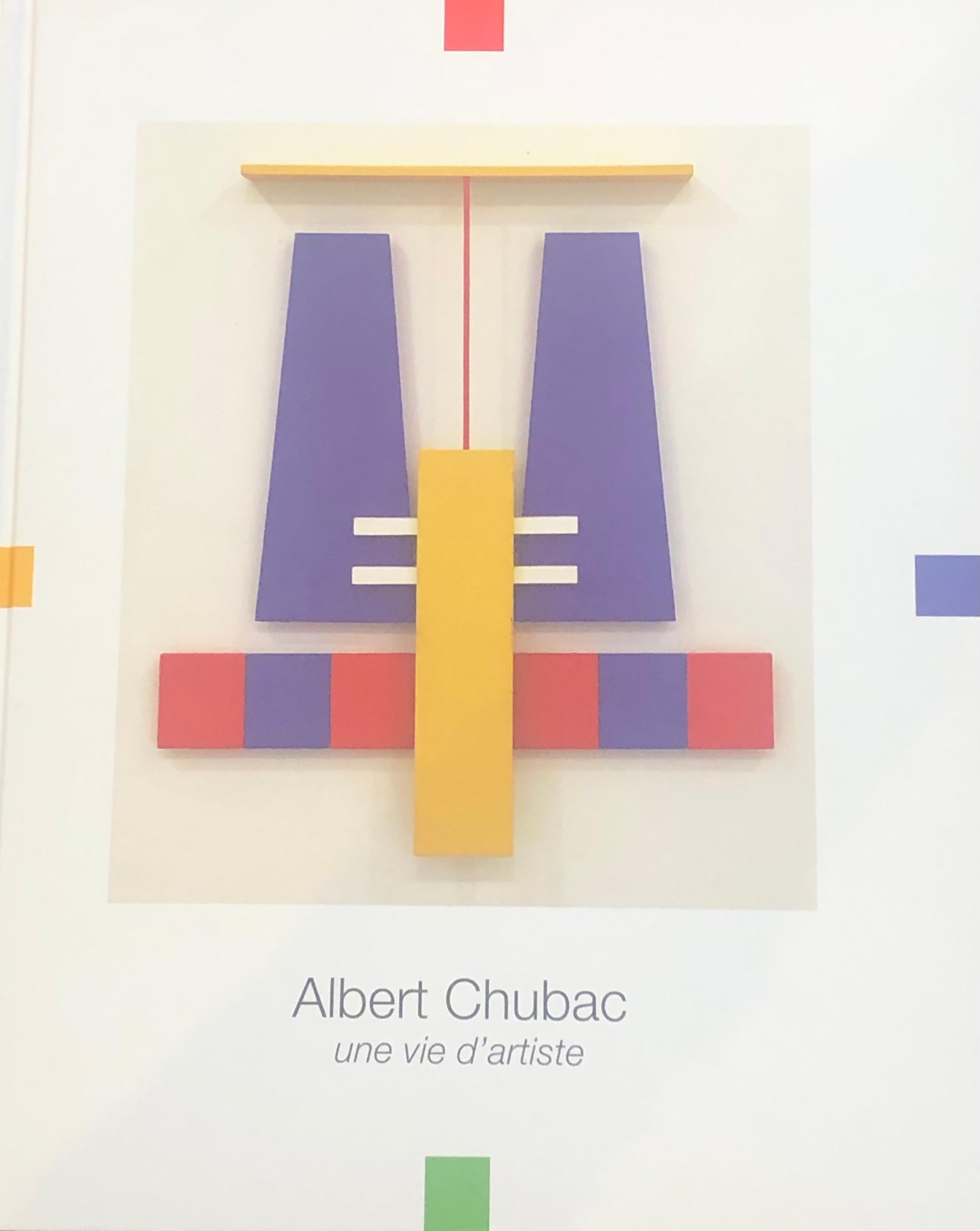 Paper Albert Chubac, Abstract composition, Painting, circa 1960, France For Sale