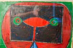 Albert Chubac, Composition, Acrylic on Paper, circa 1960, France