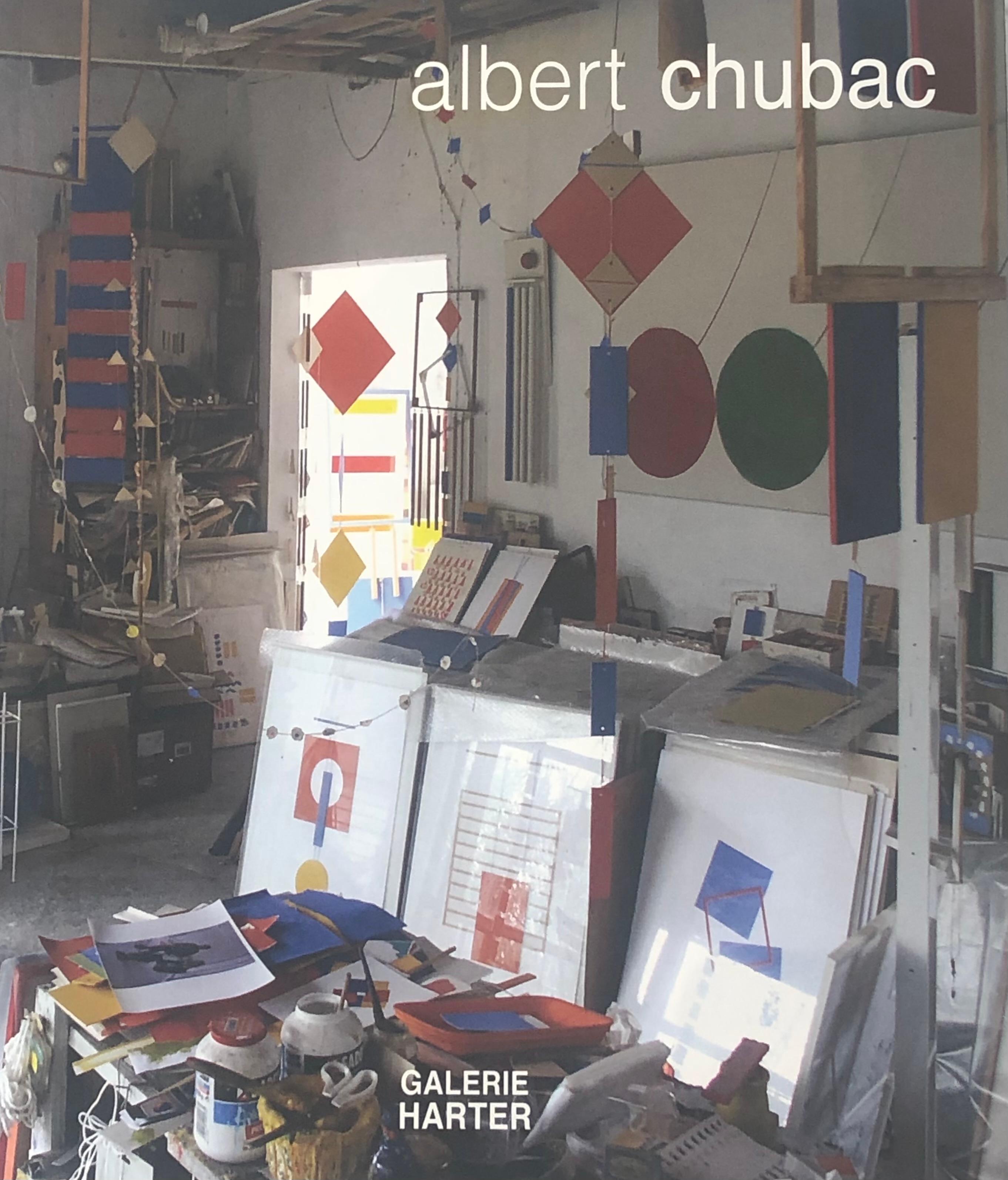 Albert Chubac, Composition, techniques mixtes sur papier, vers 1980, France Bon état - En vente à Nice, Cote d' Azur