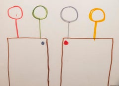 Albert Chubac, Gouache auf Papier, Frankreich, um 1970