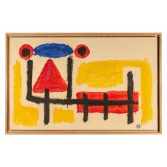 Albert Chubac, Painting, France, circa 1960