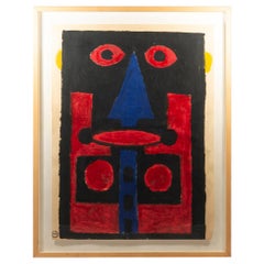 Albert Chubac, Peinture, technique mixte, vers 1965, France