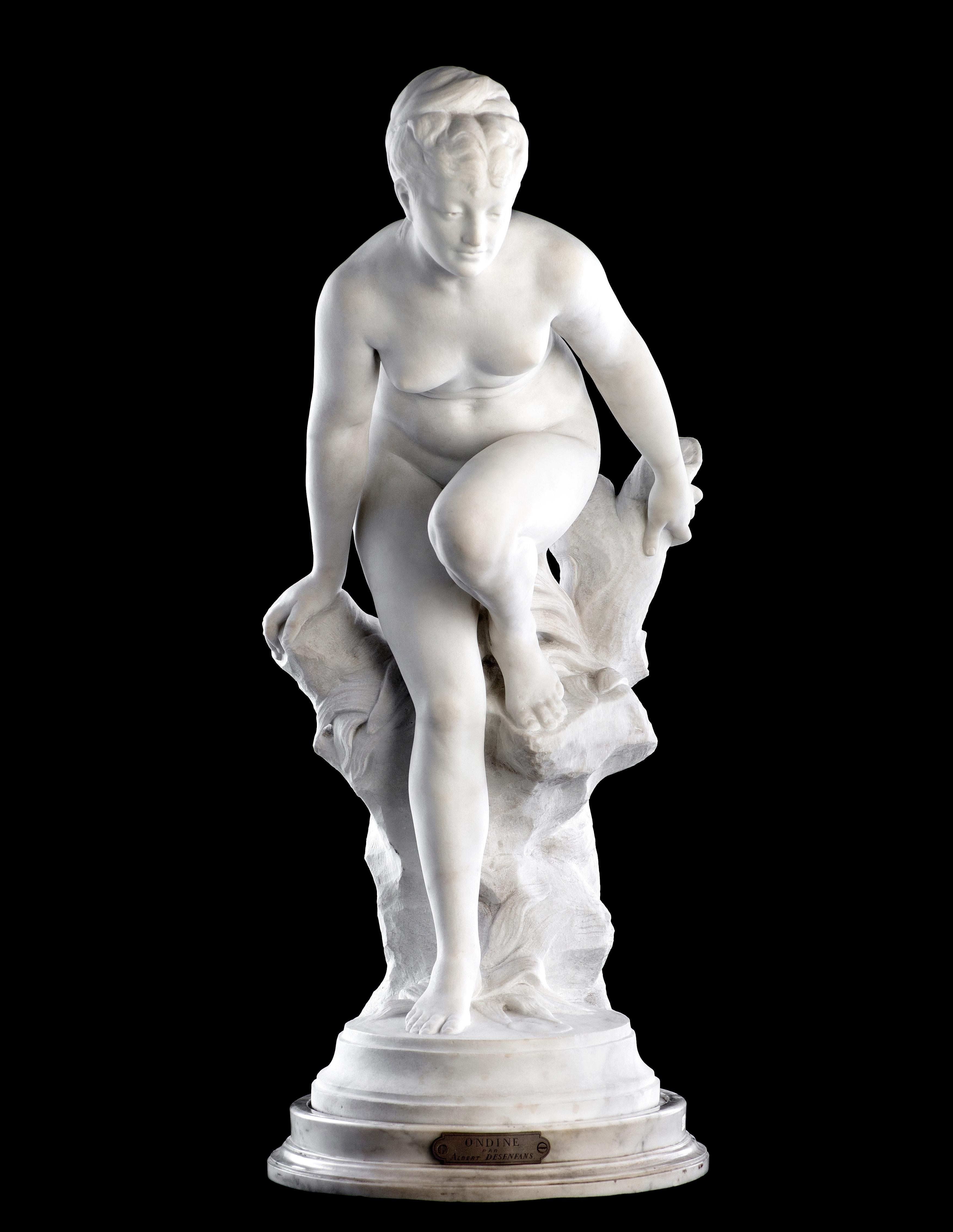 Albert Constant Desenfans Nude Sculpture – Ondine