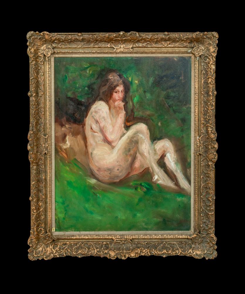 Nude In A Forest, 19th Century   by Count Albert de Belleroche (1864-1944)   For Sale 1