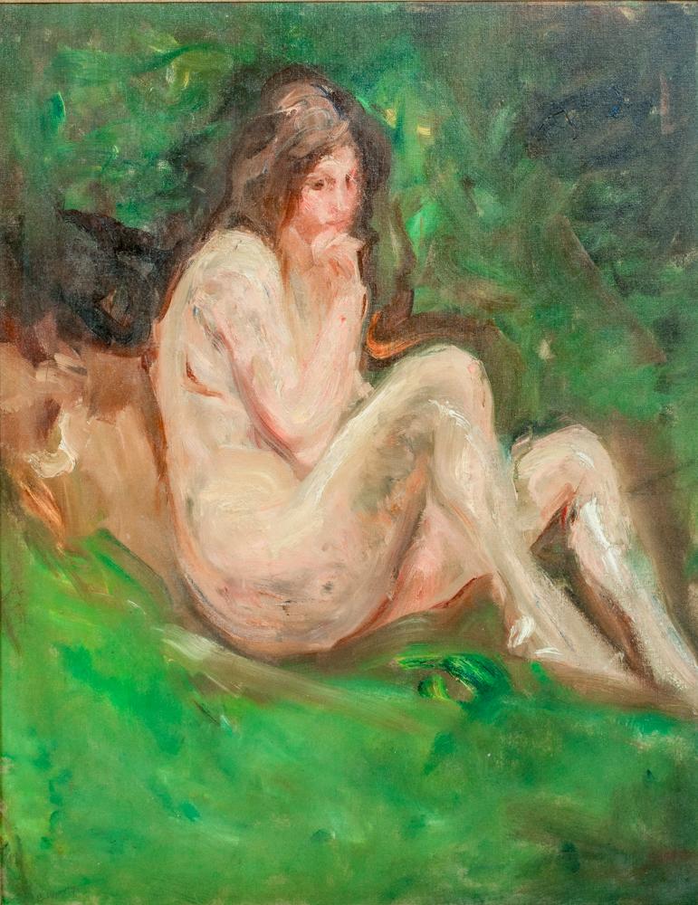 Nude In A Forest, 19th Century   by Count Albert de Belleroche (1864-1944)   For Sale 2