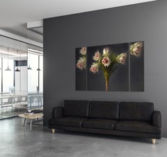 IMMORTELLES TRIPTYCH - Large scale (36 x 58 ") on Dibond under Acrylic glass