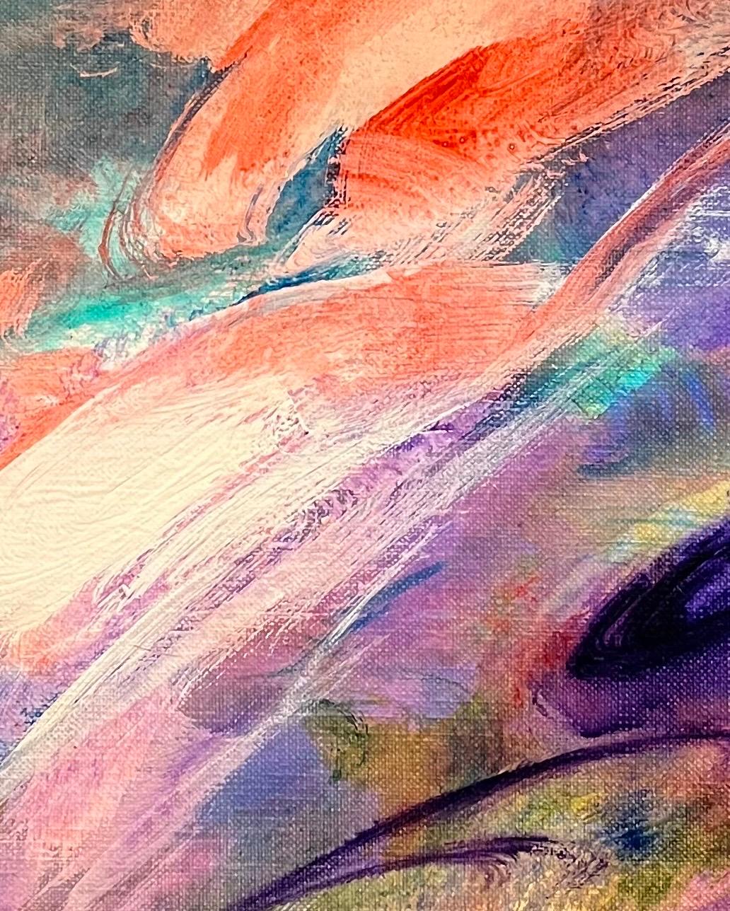 Abstract Composition by Albert Deman - Oil on Canvas - 97x130 cm For Sale 4