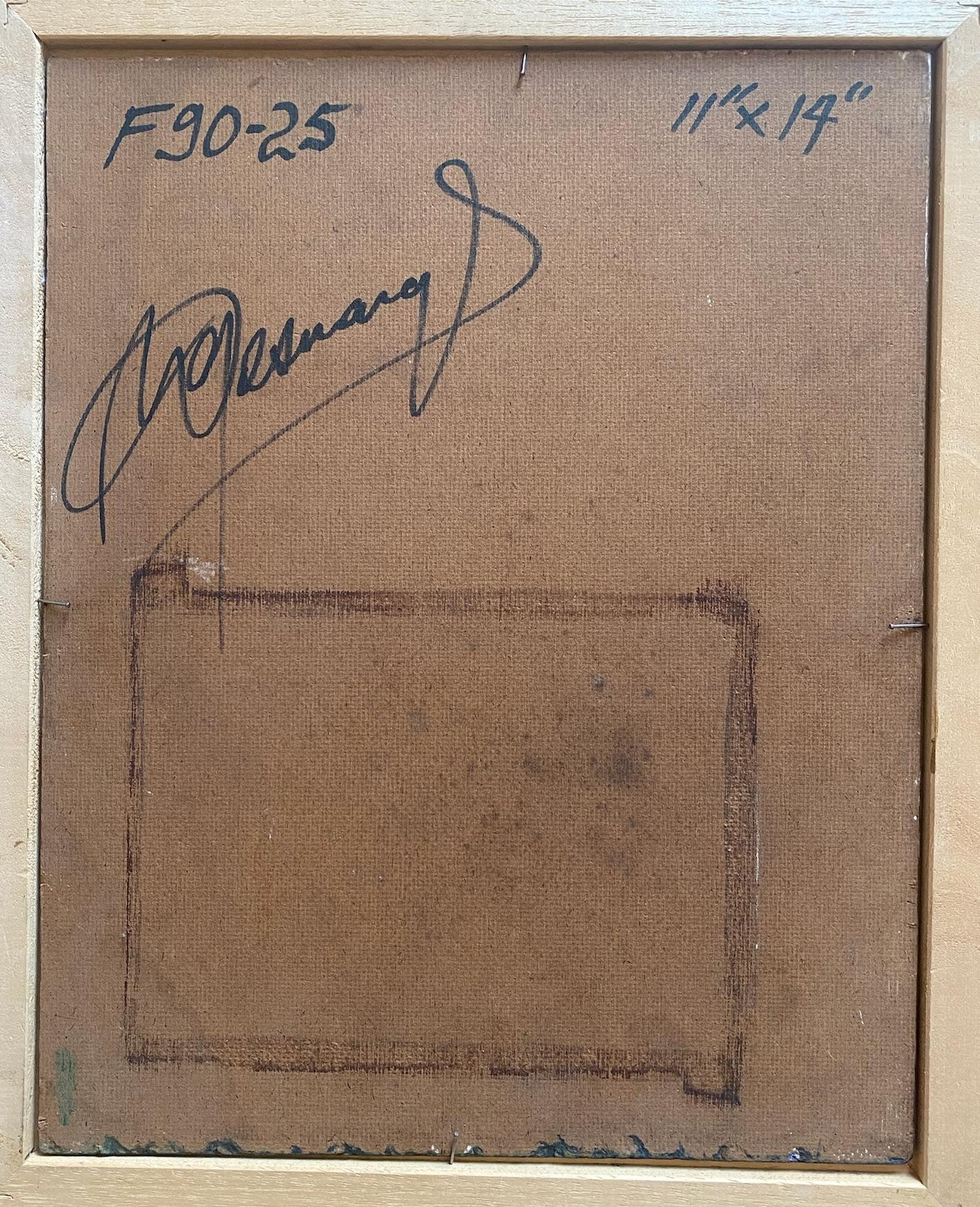 Mystisches Porträt, Universelle Frau Haitianische Schule der Schönheit Karibische Malerei im Angebot 1