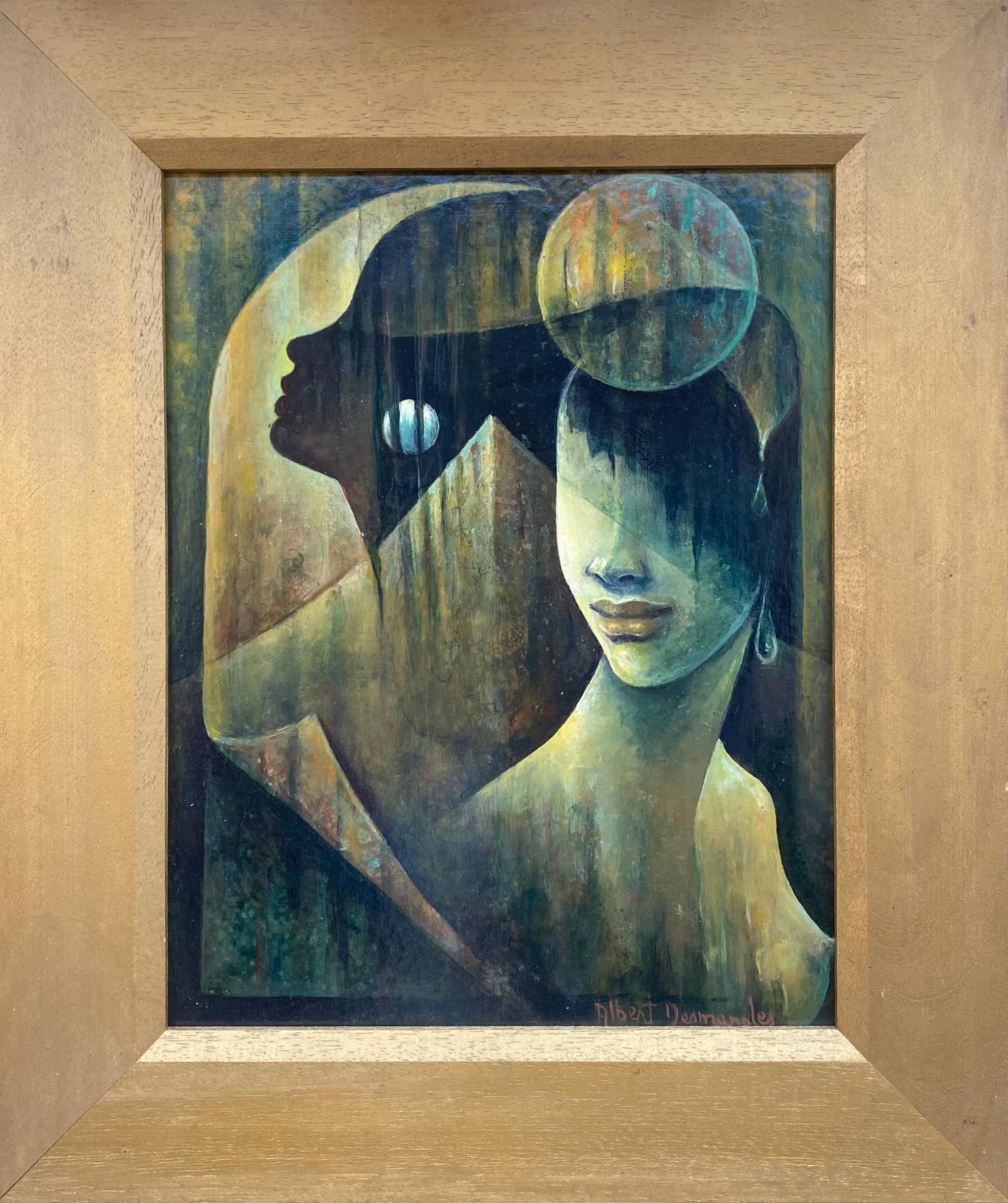 Mystical Portrait, Universal Woman Haitian School of Beauty Caribean painting