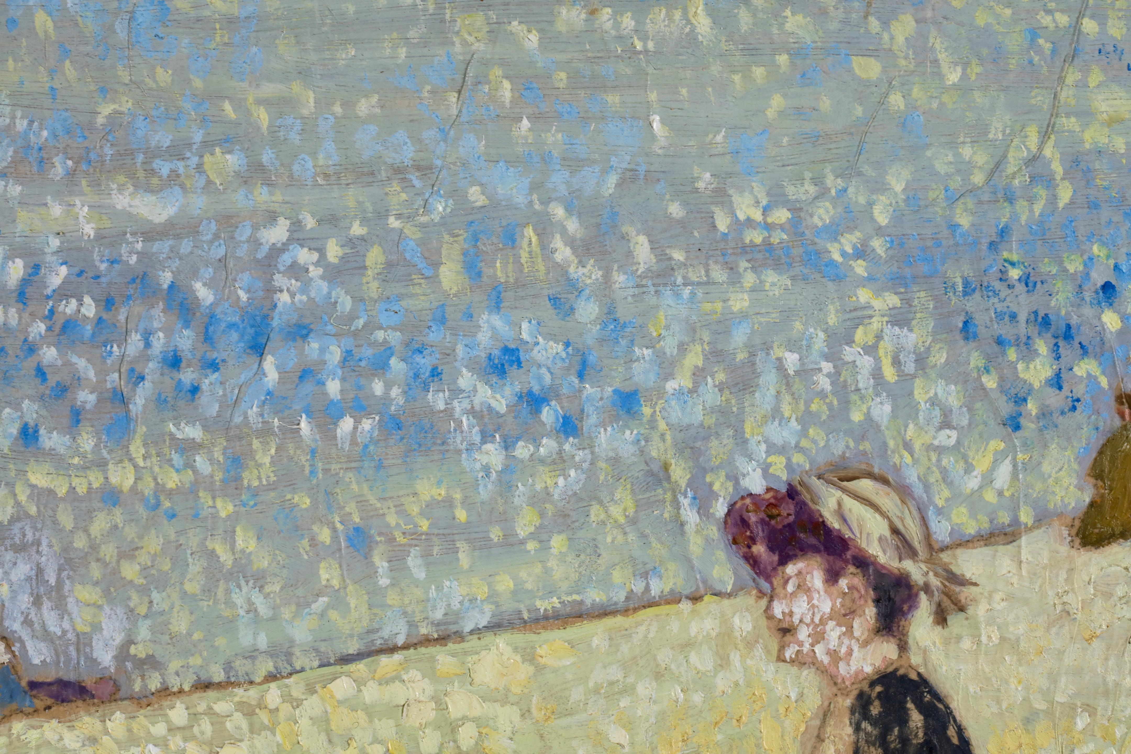 Picnic sulla Senna - Olio figurativo impressionista di Albert Dubois-Pillet in vendita 9
