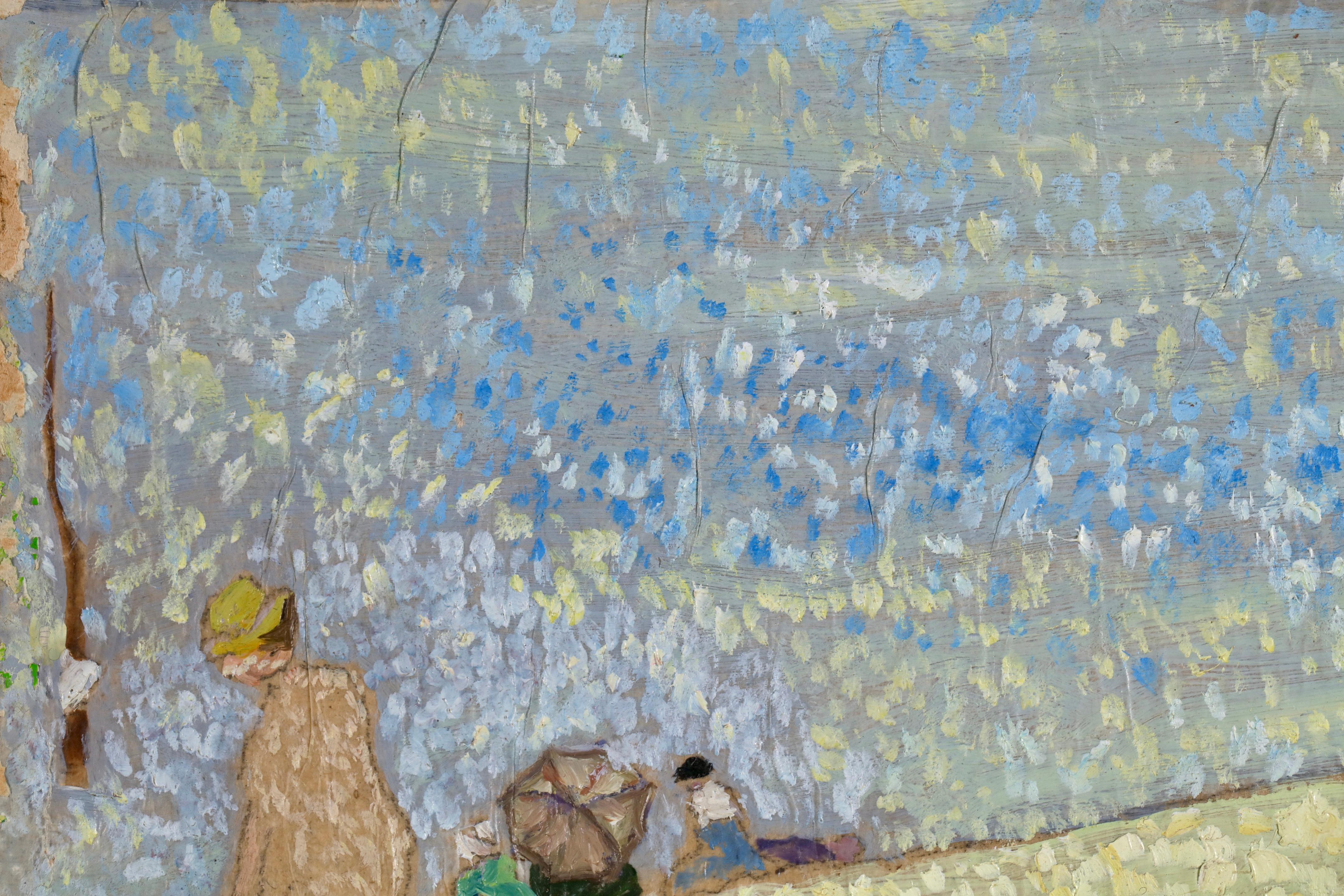 Picnic sulla Senna - Olio figurativo impressionista di Albert Dubois-Pillet in vendita 10