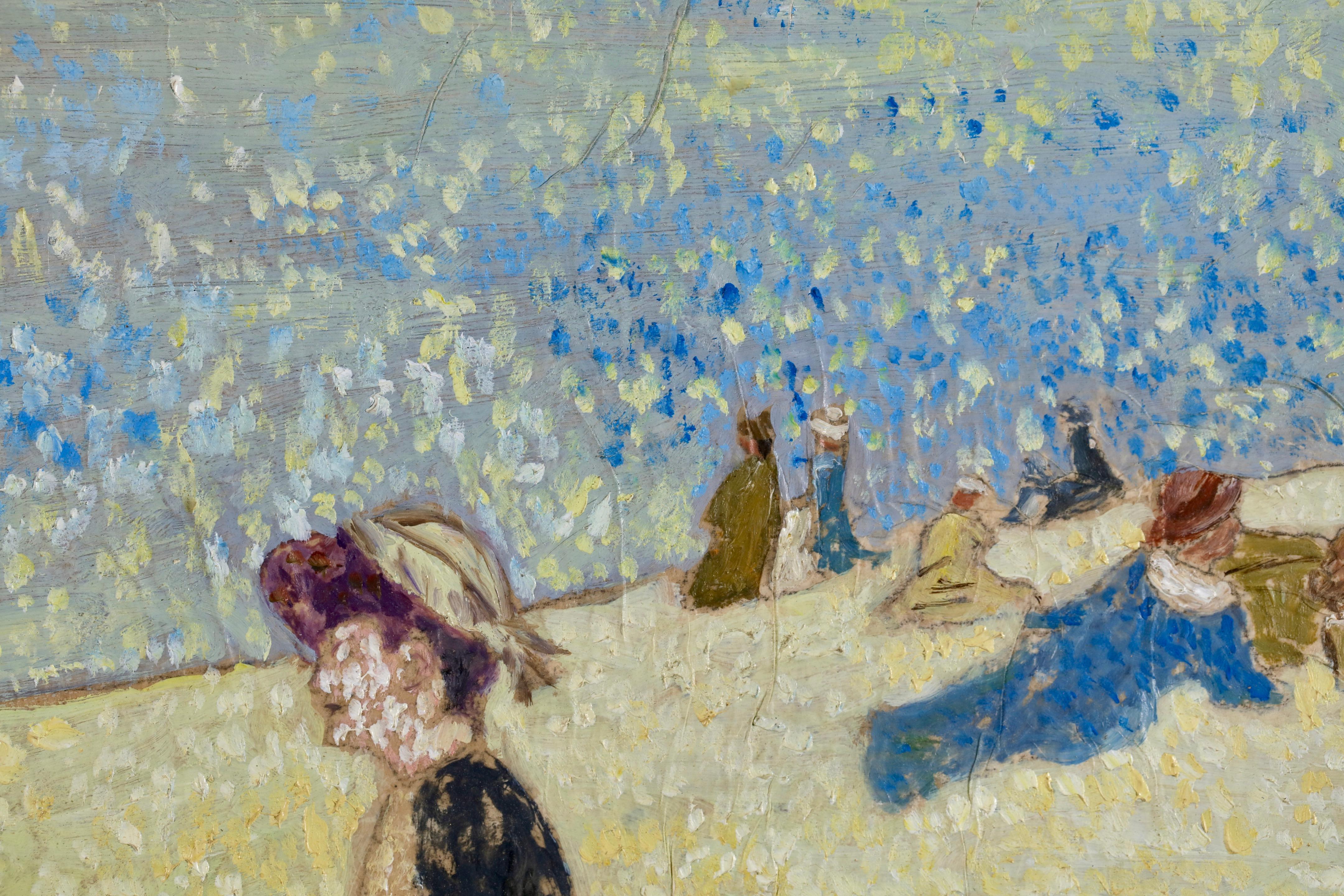 Picnic sulla Senna - Olio figurativo impressionista di Albert Dubois-Pillet in vendita 8