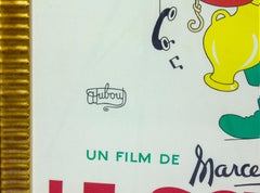 "Le Schpountz" framed original 1952 movie poster by artist Albert Dubout