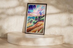 Magical Valley, Abstract Expressionist Landscape, Vigorous Gestures, Earth Tones