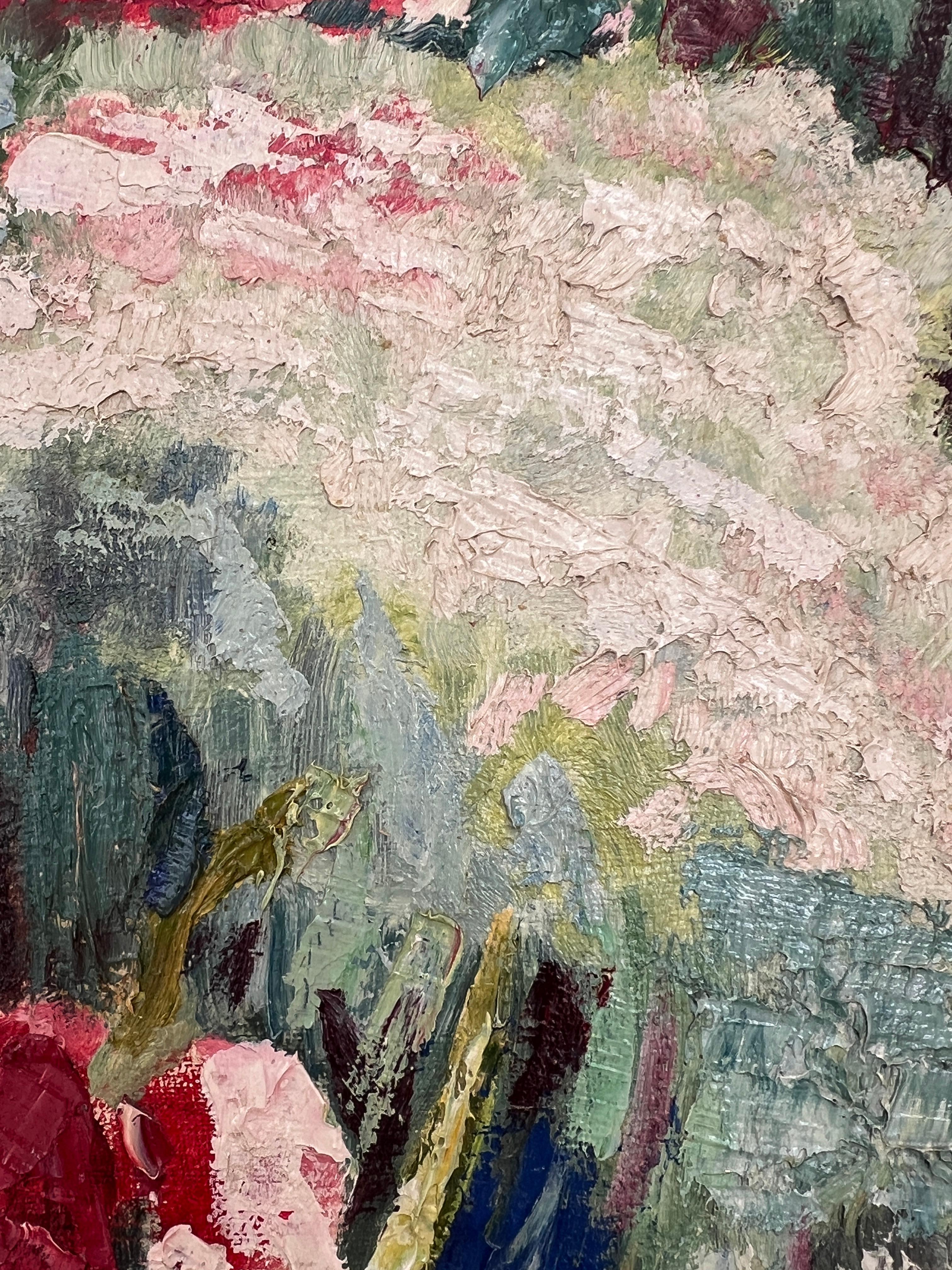 Blumige Landschaft im Angebot 2