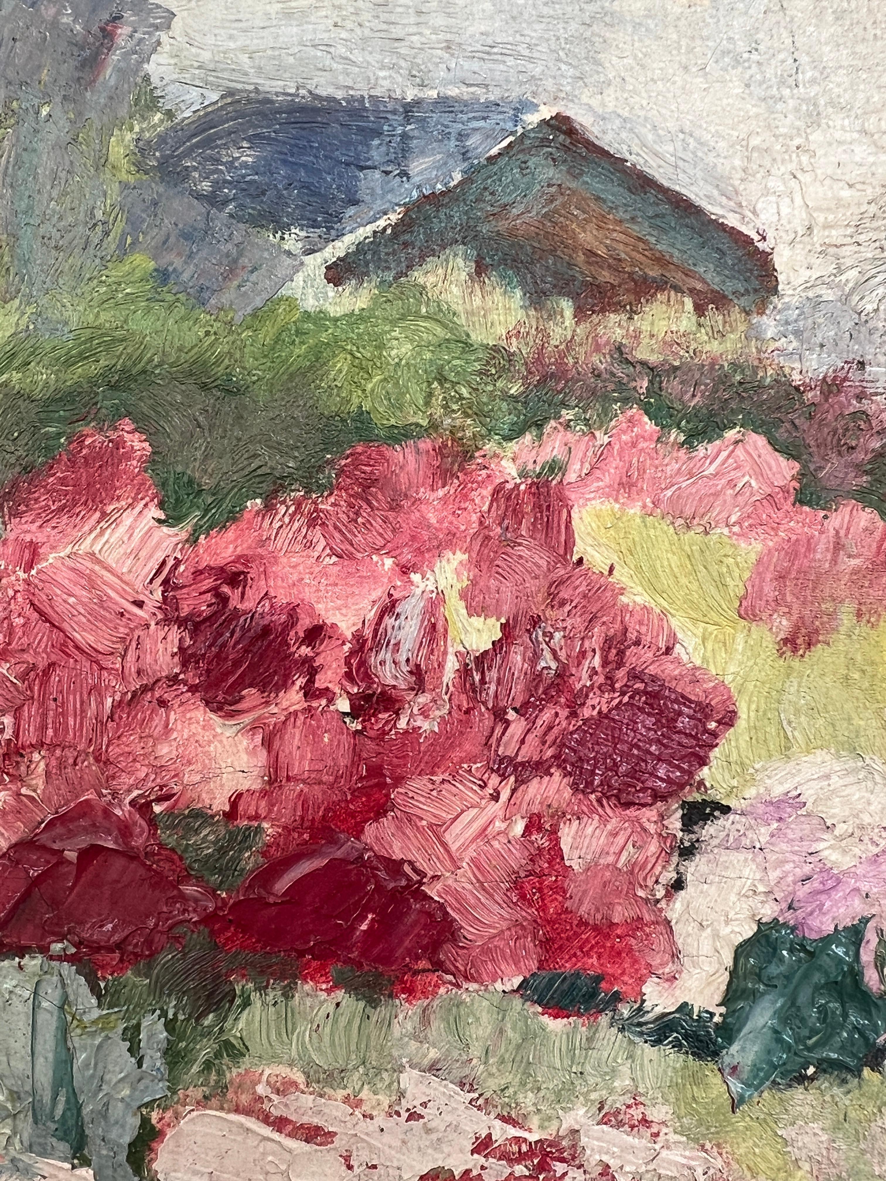 Blumige Landschaft im Angebot 3