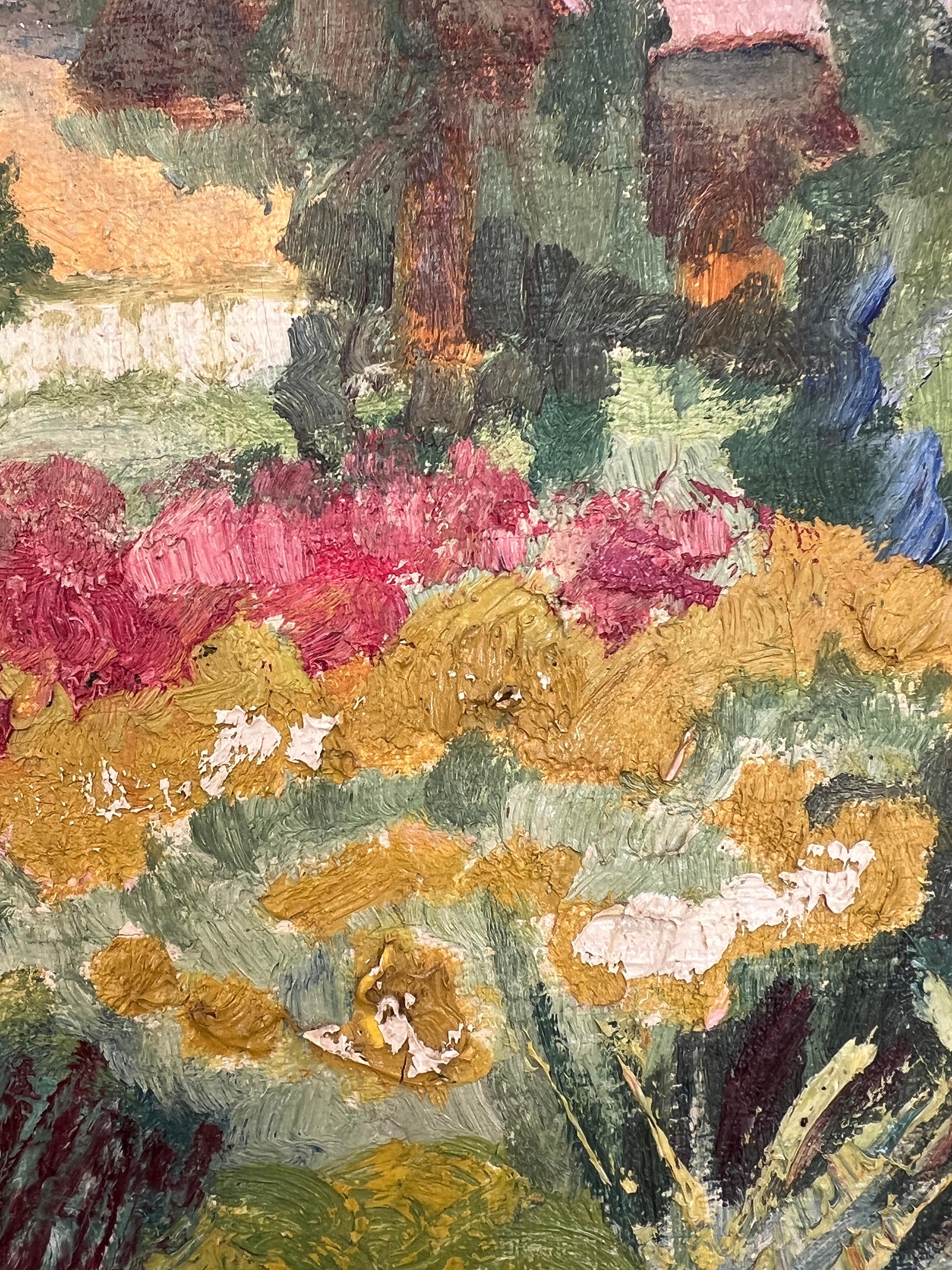 Blumige Landschaft im Angebot 4