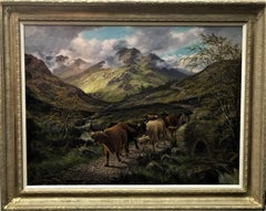 The Road to Lochranza, Arran Oil Painting, 20th Century, Framed