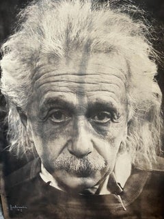 Fotografia d'arte di Albert Einstein di Philippe Halsman, timbrata