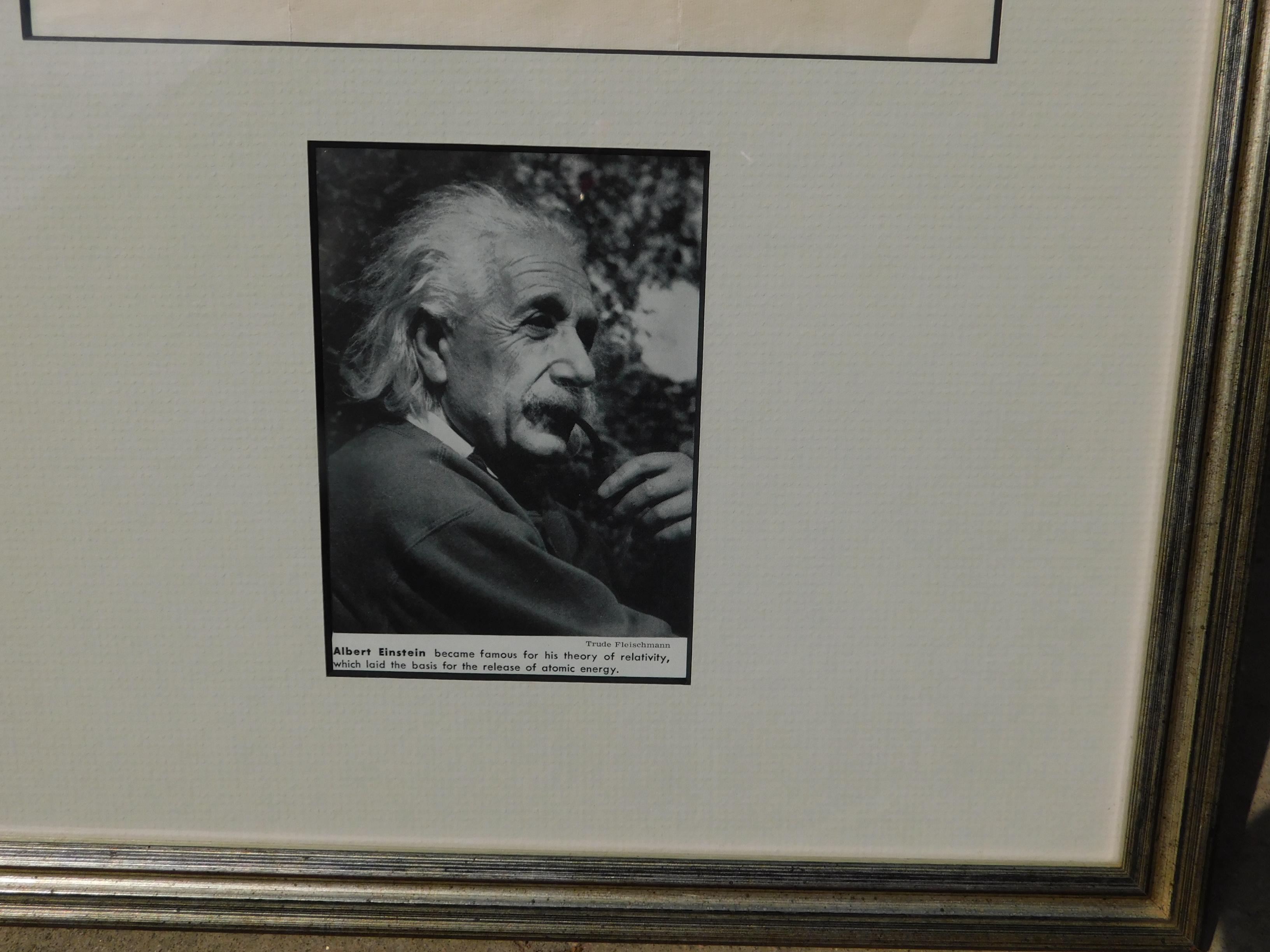 unterschrift albert einstein