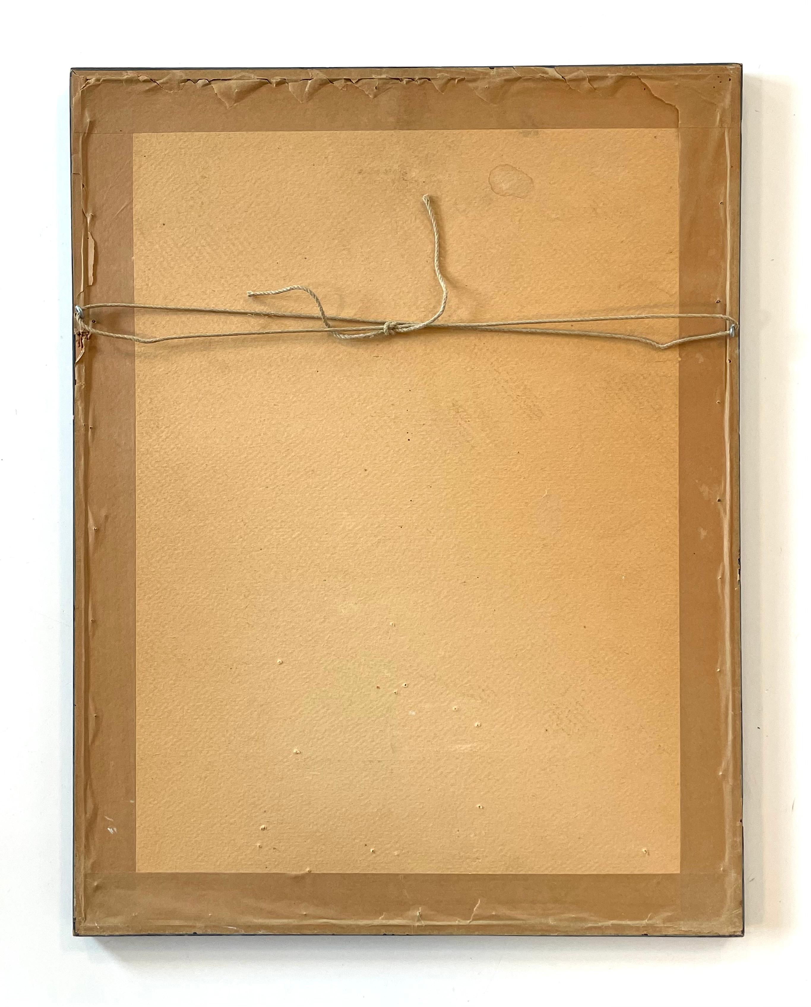 Albert Elmstedt (1895-1976) mittelalterliche expressionistische abstrakte Zeichnung im Angebot 3