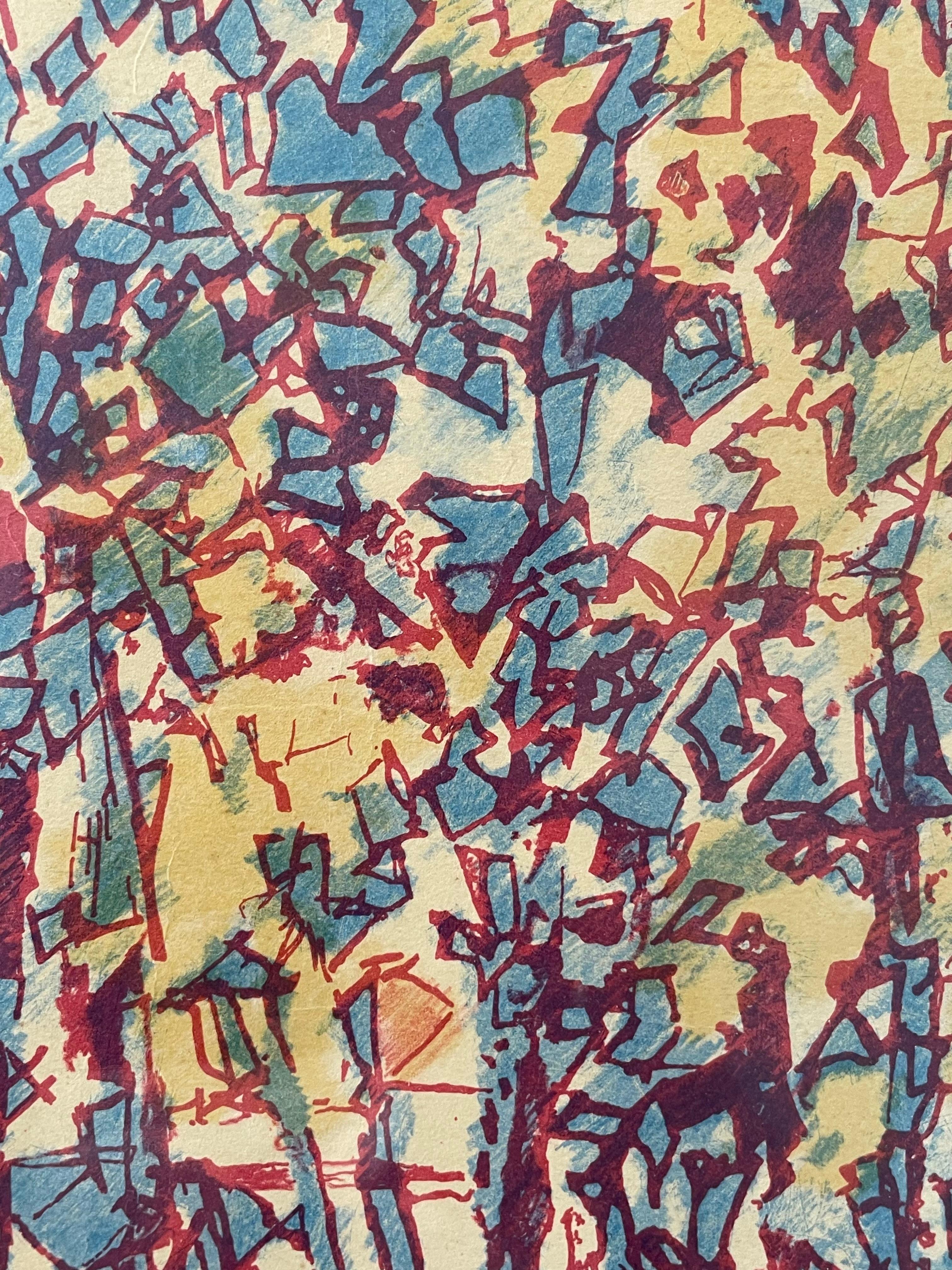 Albert Elmstedt (1895-1976) Jahrgang Mitte des Jahrhunderts expressionistische abstrakte Zeichnung (20. Jahrhundert) im Angebot