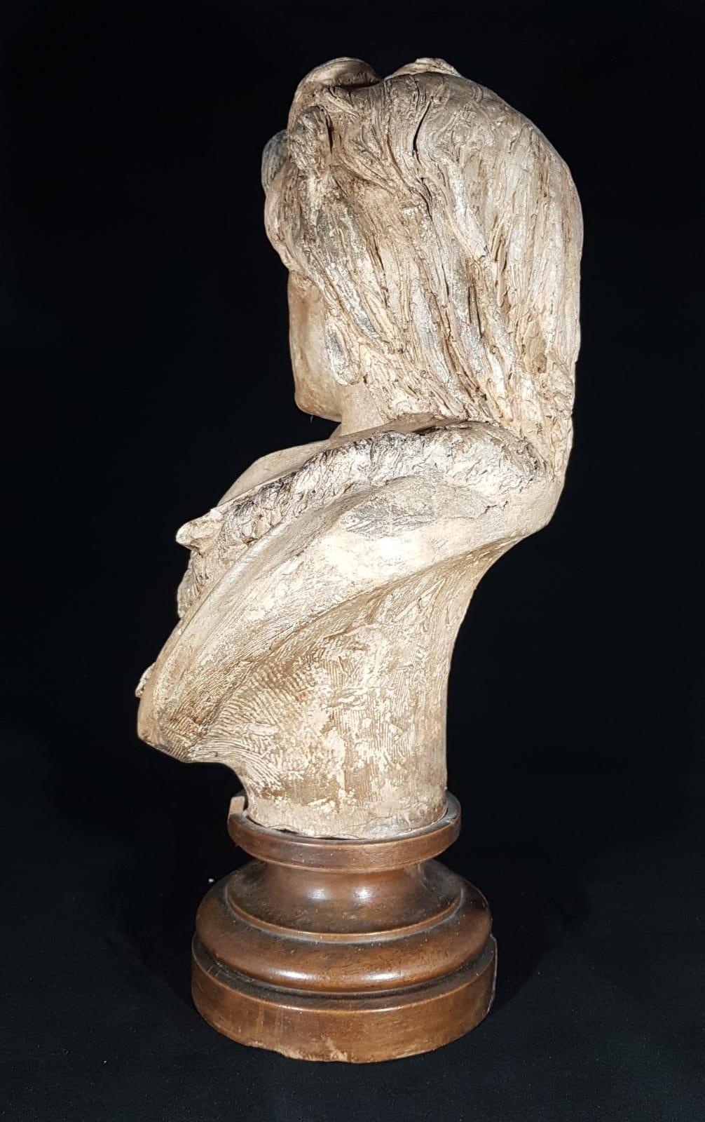 French Albert-Ernest Carrier-Belleuse (1824-1887), Bust of Beethoven For Sale