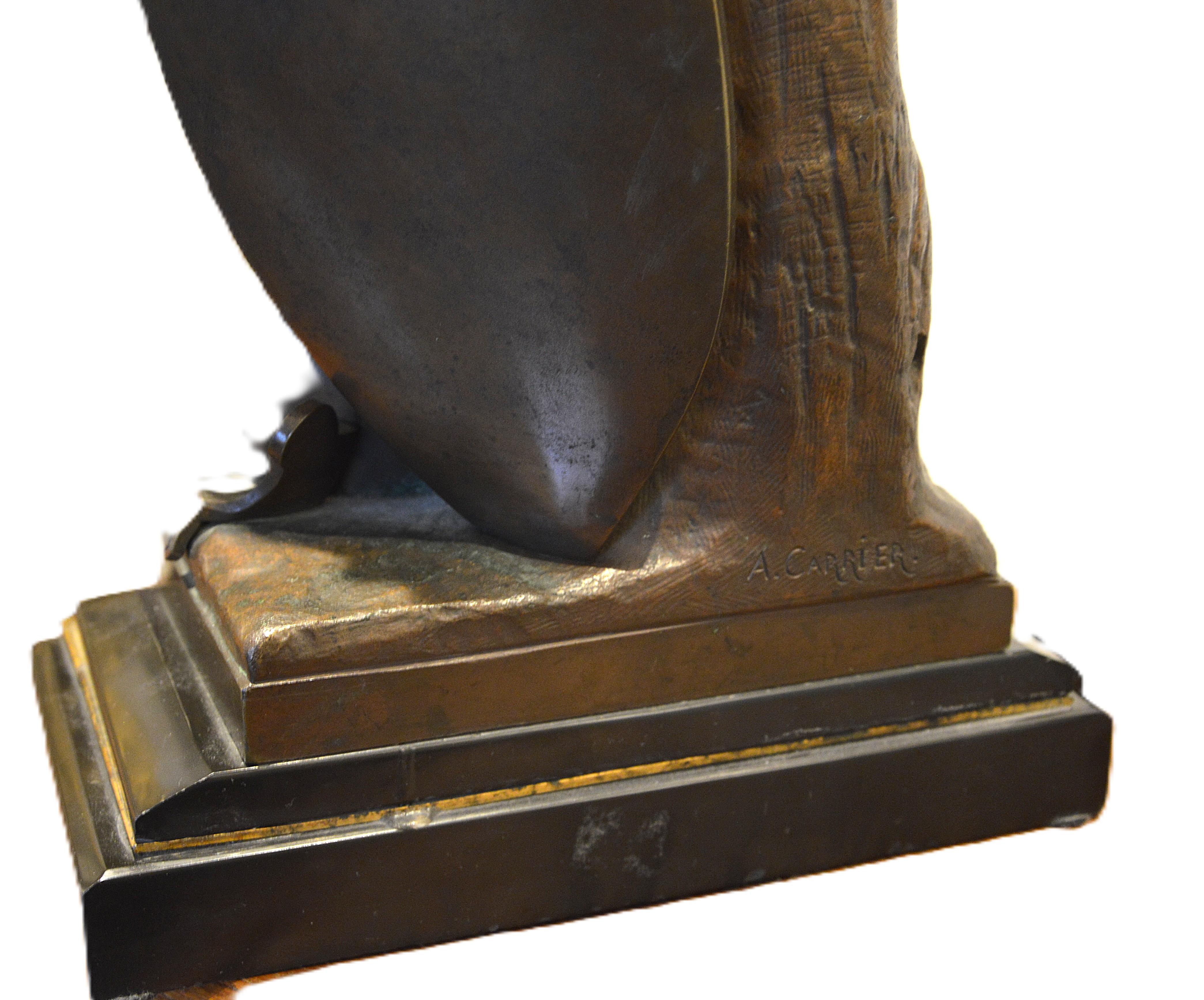 Amazone - Art Nouveau Sculpture by Albert-Ernest Carrier-Belleuse