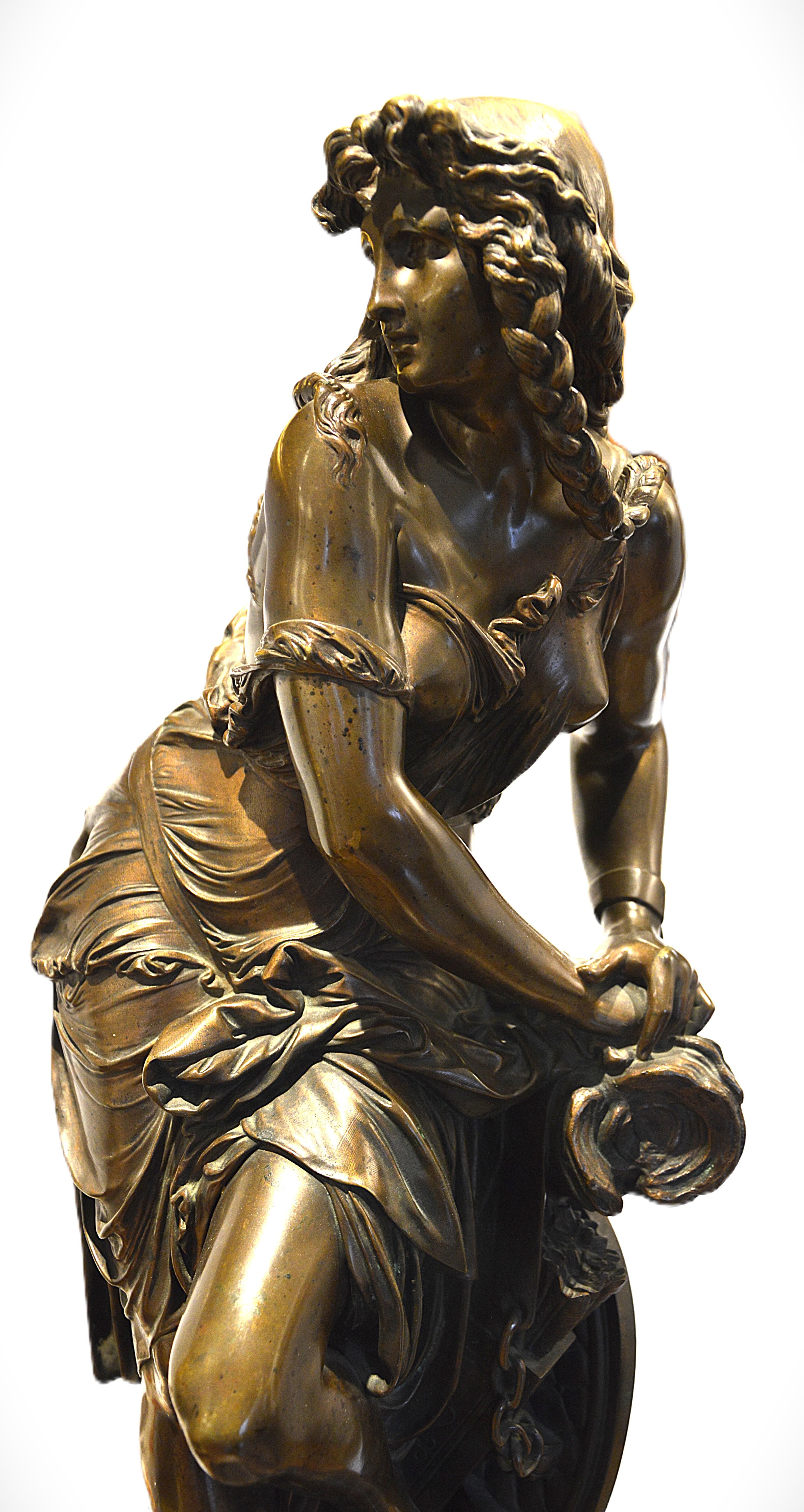ALBERT-ERNEST CARRIER-BELLEUSE

French

1824 - 1887


signed: A. CARRIER

Bronze Marmor

Albert-Ernest Carrier-Belleuse (1824–1887) was a prominent French sculptor of the 19th century, known for his highly decorative style and his major influence on