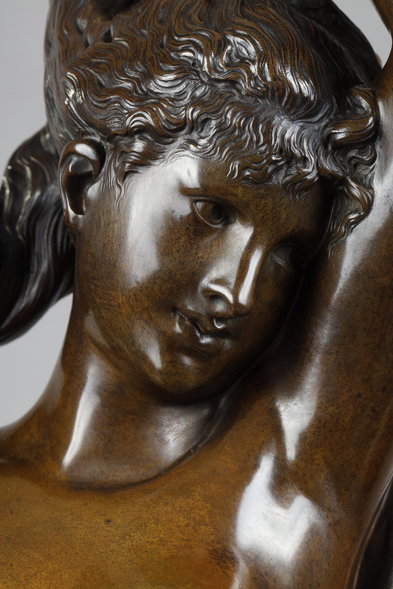 The Birth of Venus
by Albert-Ernest CARRIER-BELLEUSE (1824-1887)
 
Bronze sculpture with nuanced dark brown patina
signed 
