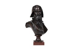 Albert-Ernest Carrier-Belleuse, A Rare and Important Bronze Bust of Michelangelo