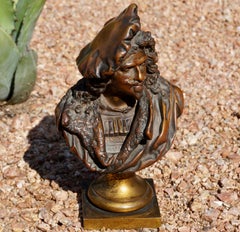Albert Ernest Carrier-Belleuse Buste en bronze de Rembrandt