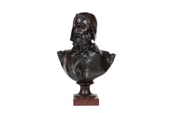 A Rare and Important Bronze Bust of Michelangelo