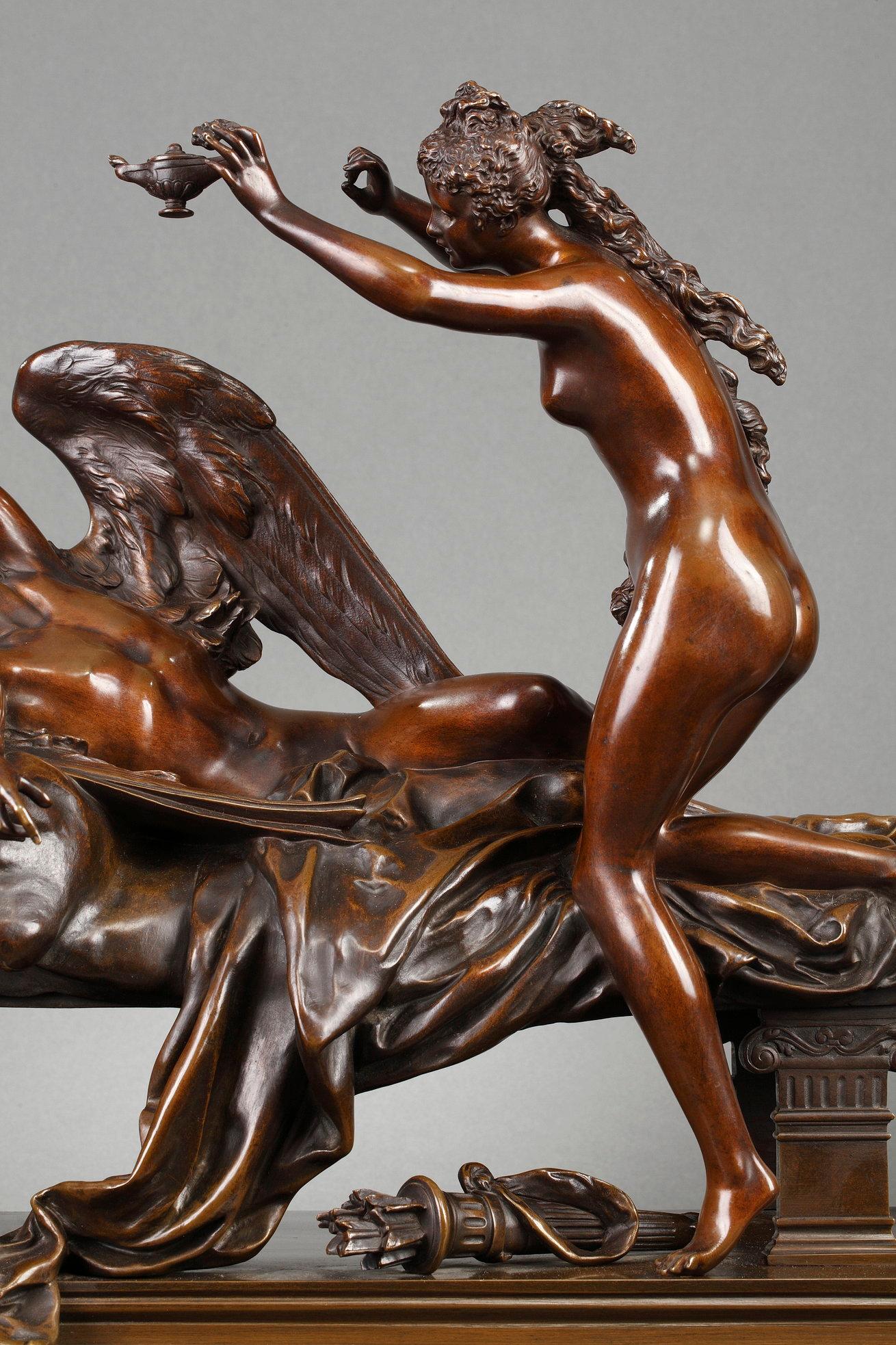 Cupid and Psyche - Sculpture by Albert-Ernest Carrier-Belleuse