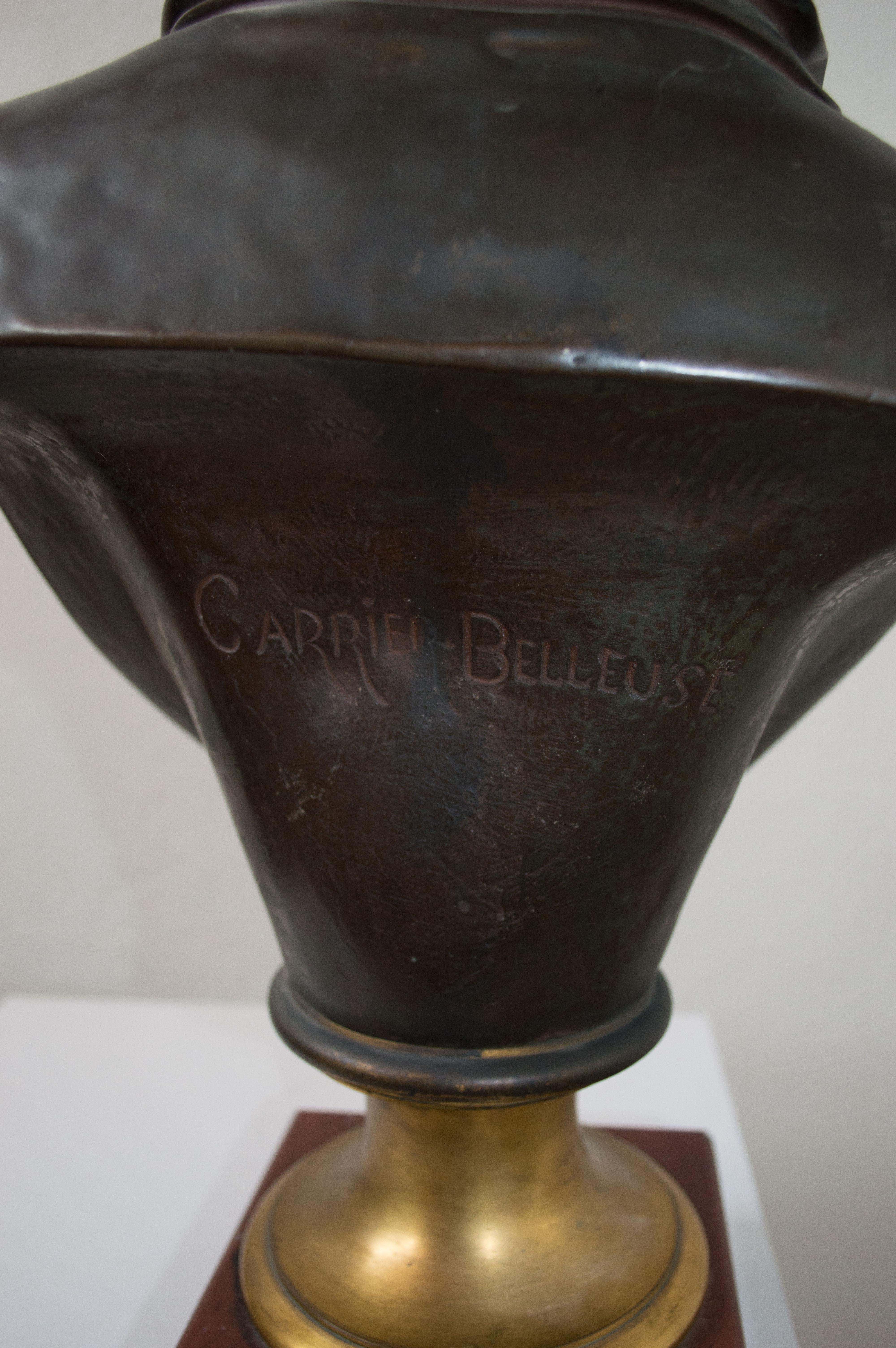 Pareja de bustos del siglo XIX de Albert Ernest Carrier-Belleuse en venta 8