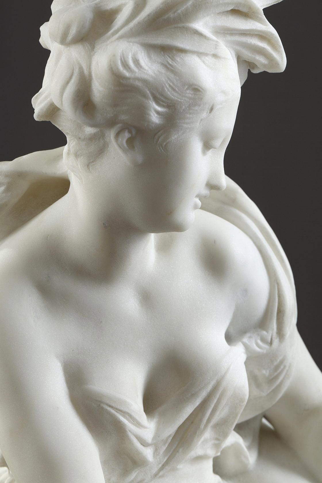 The Spring
by Albert-Ernest CARRIER-BELLEUSE (1824-1887)
 
Sculpture made in white Carrara marble
signed on the base 