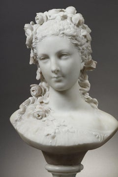 Young woman with roses