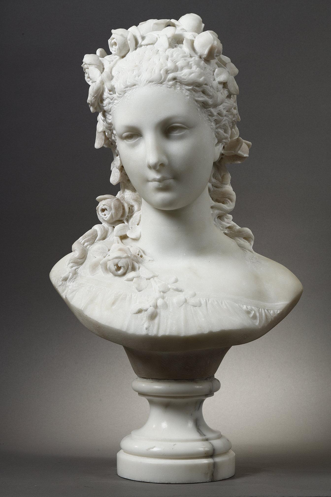 Giovane donna con rose