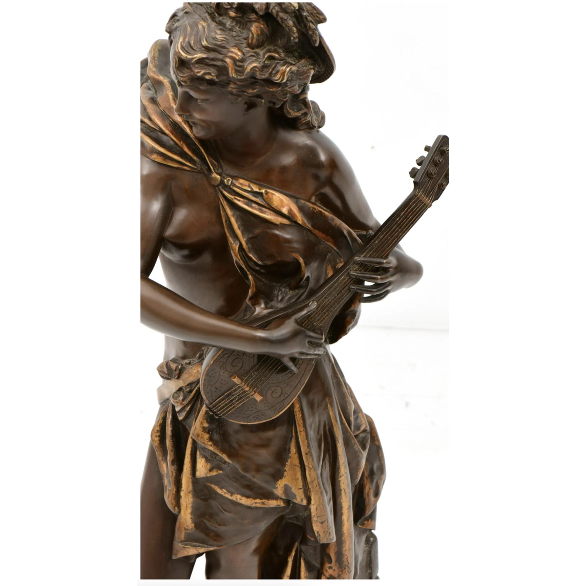 Albert Albert-Ernest De Carrier-Belleuse Bronzeskulptur im Angebot 4