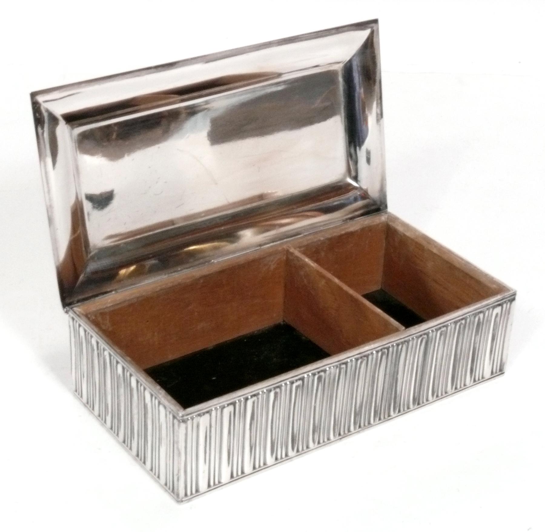 Plated Albert Feinauer for Barbour Art Deco Silver and Catalin Box