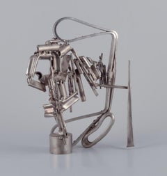 Albert Féraud (1921-2008), French artist. Abstract sculpture in metal. 1960.