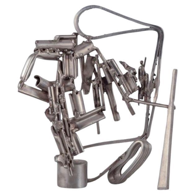 Albert Féraud (1921-2008), French artist. Abstract sculpture in metal. 1960.