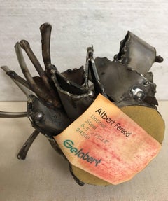 Albert Feraud Brutalist Mid-Century Modern Metal Sculpture, France