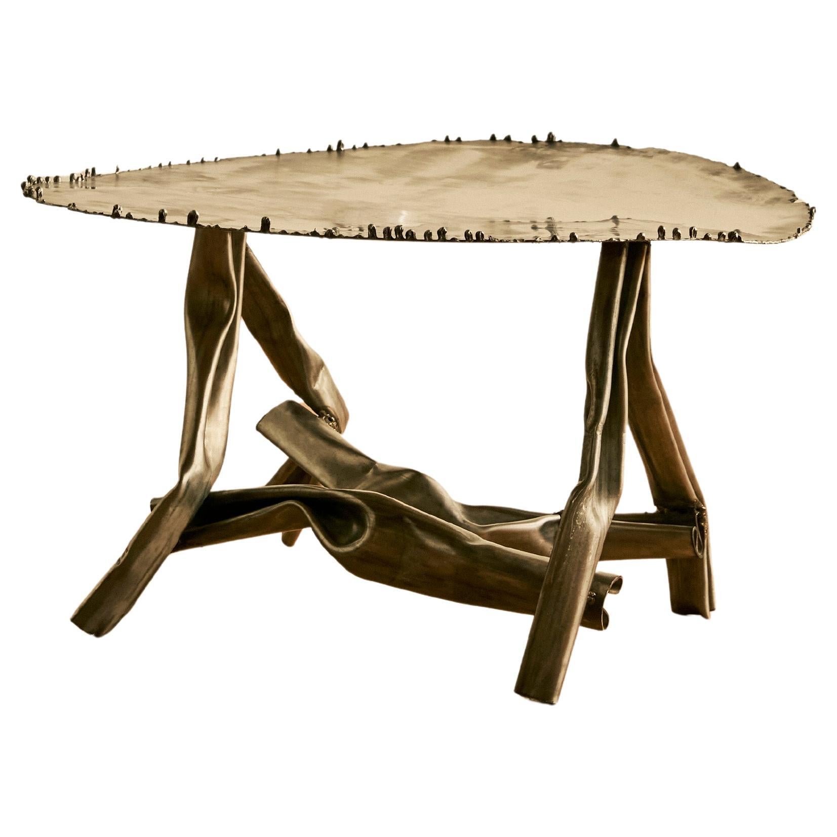 Albert Feraud Sculptural Steel Coffee Table