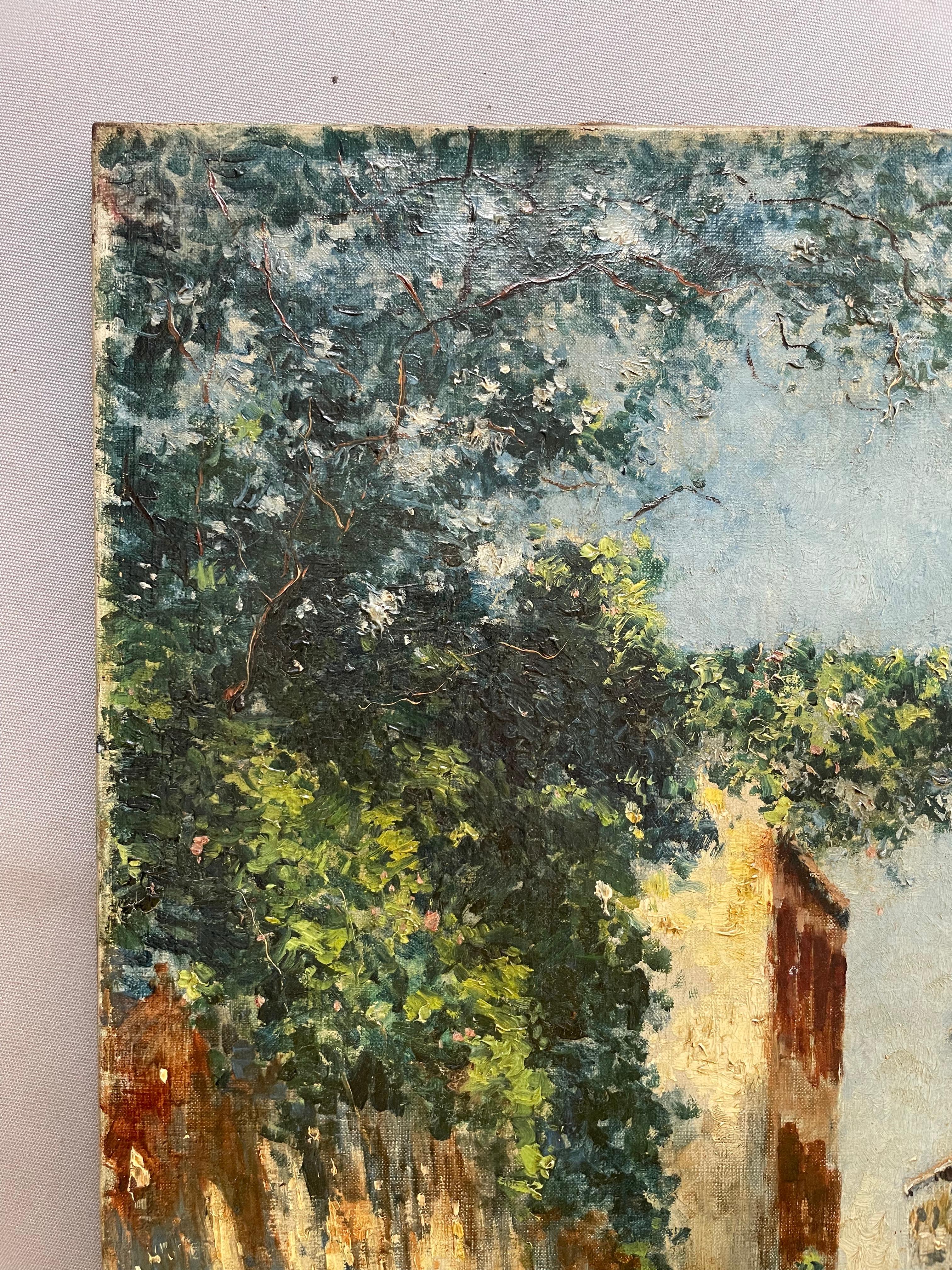 Albert Ferdinand DUPRAT (1880-1974) Veduta di Venezia. Olio su tela, firmato in basso a destra. Buone condizioni. 55 x 38 cm