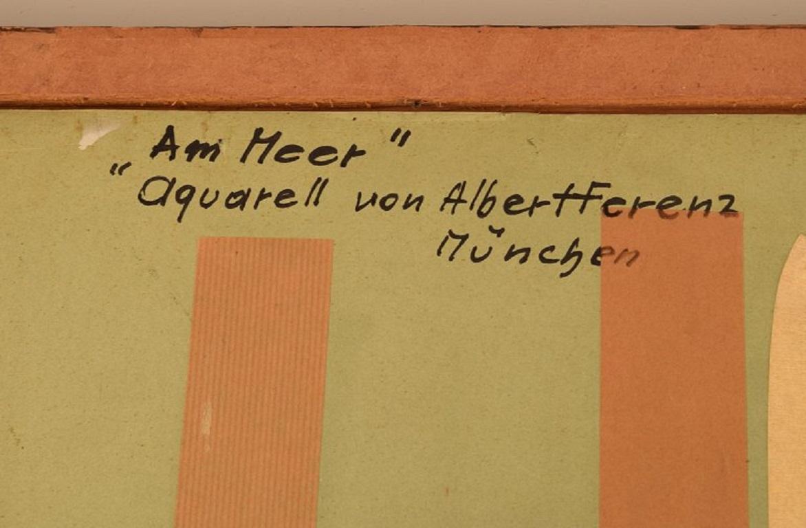 Albert Ferenz, Allemagne, aquarelle sur papier, milieu du 20e siècle en vente 1