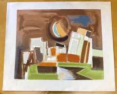 Albert Ferenz Pencil Signed & Numbered Lithograph, Germany, Mid-20th Century