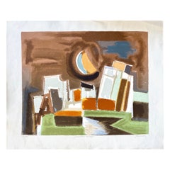 Albert Ferenz Pencil Signed & Numbered Lithograph, Germany, Mid-20th Century